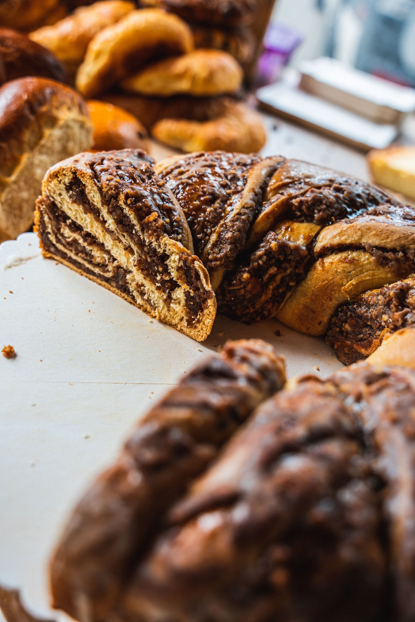 Gefüllter Nusskranz